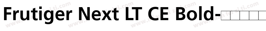 Frutiger Next LT CE Bold字体转换